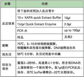 KAPA DNA快速提取试剂盒 - 直扩、快提 -
