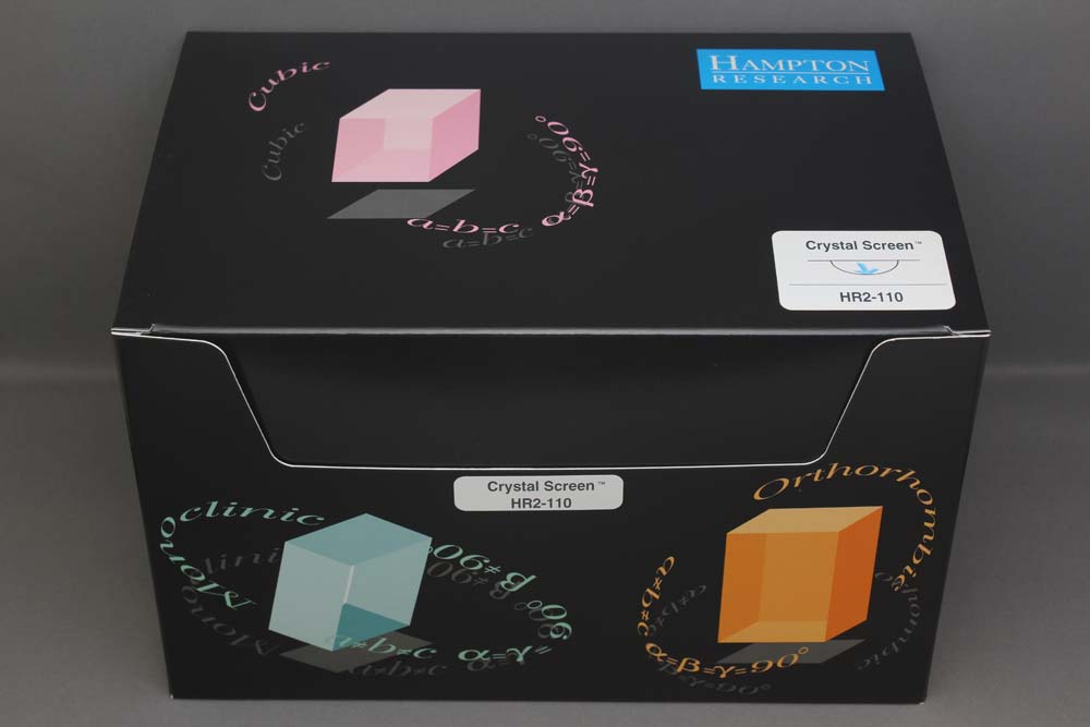 HR2-110 Crystal Screen 10 mL tube format Crystal Screen • Crystal Screen 2 • Crystal Screen HT蛋白结晶-Hampton