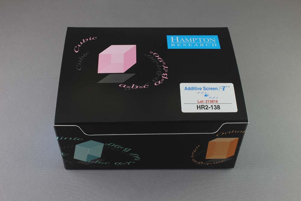 HR2-138 Additive Screen HT 1.0 mL block format Additive Screen • Additive Screen HT蛋白结晶-Hampton