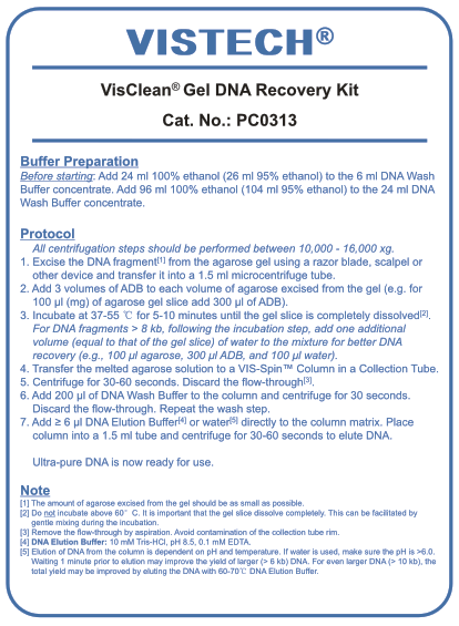 DNA Recovery Kit, PC0313