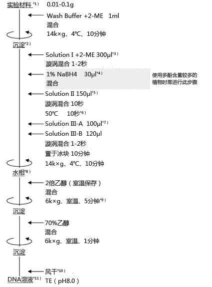ISOPLANT II                              DNA快速提取试剂（植物/酵母/细菌）